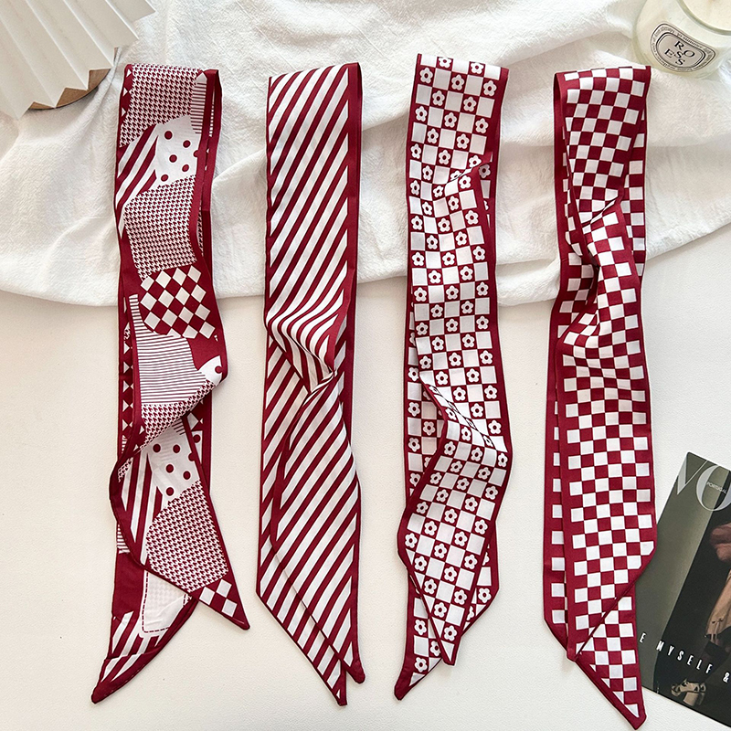 Luxury Skincare Headband - 2026 New Luxury Brand Scarf Red