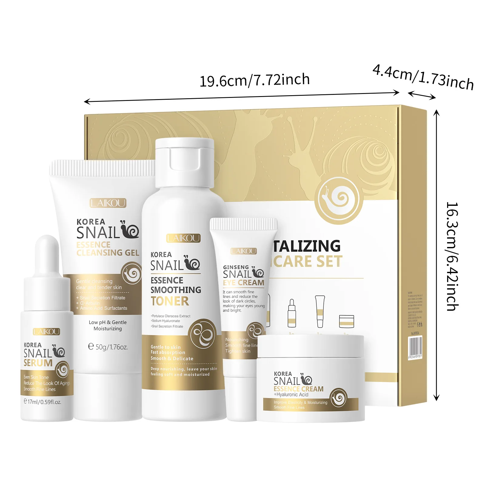 LAIKOU Snail Skin Care Five-pi – Luxury Skincare Set Bewertung und Preis