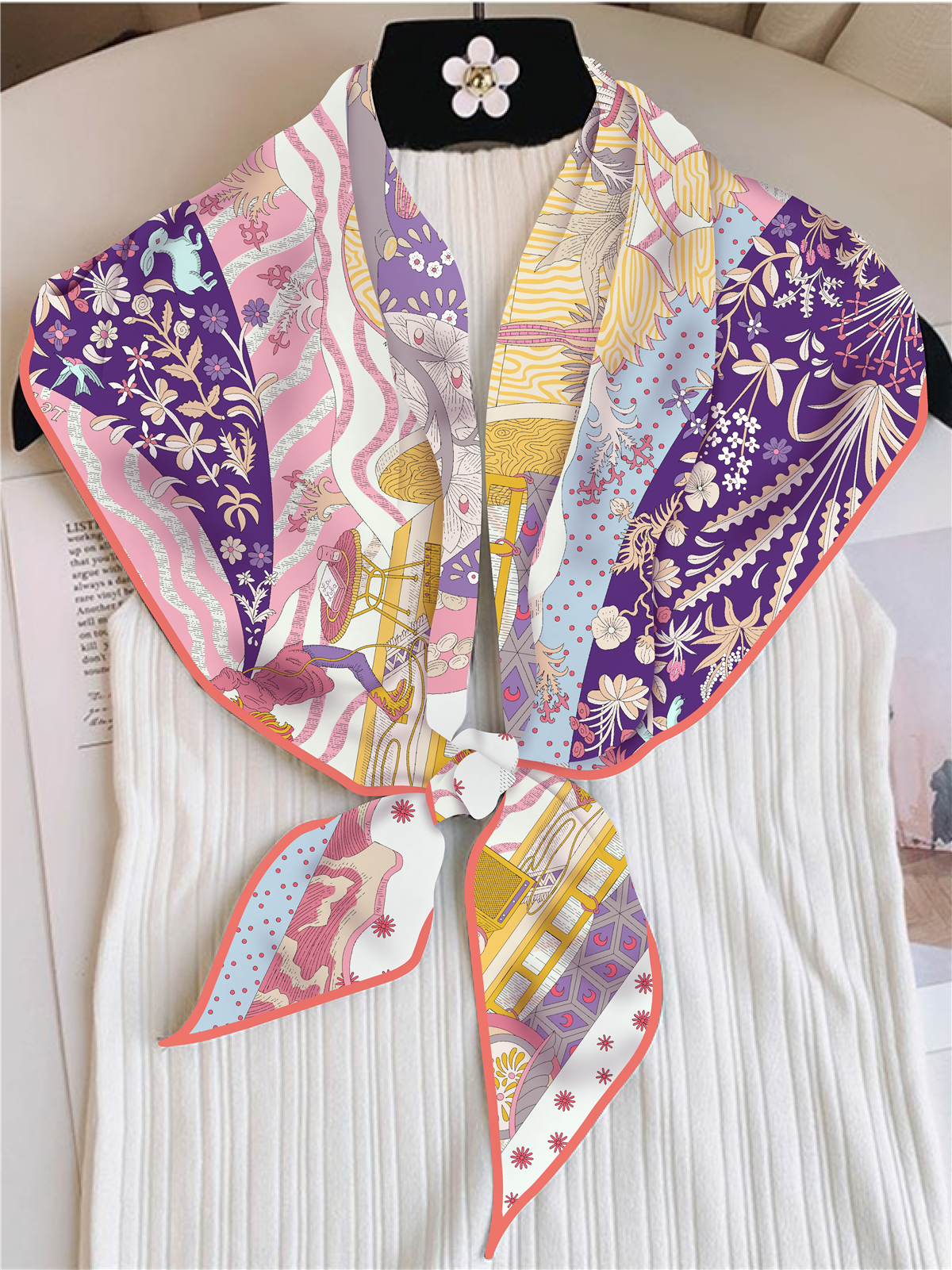 Brand Triangle Scarf Woman New – Luxury Skincare Headband Bewertung und Preis
