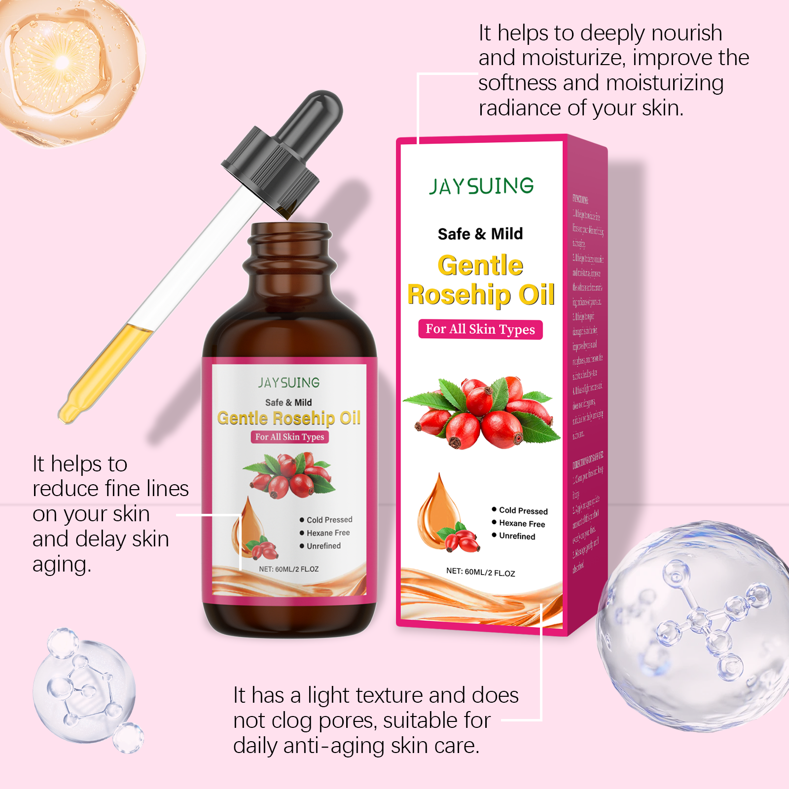 Rosehip Seed Oil for Face Cold – Cold Pressed Rose Hip Bewertung und Preis
