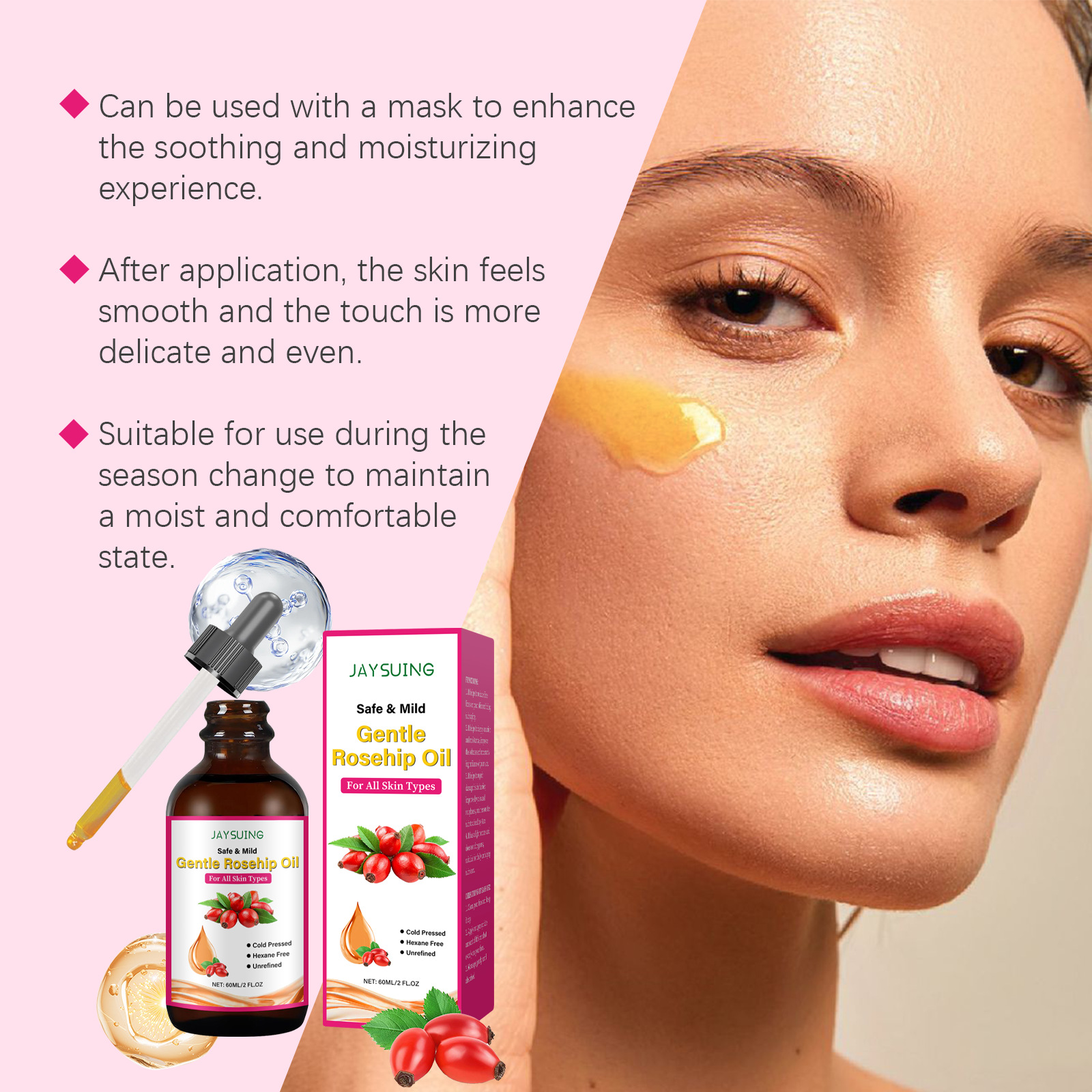 FANDAO Rosehip Seed Face Oil - – Cold Pressed Rose Hip Bewertung und Preis