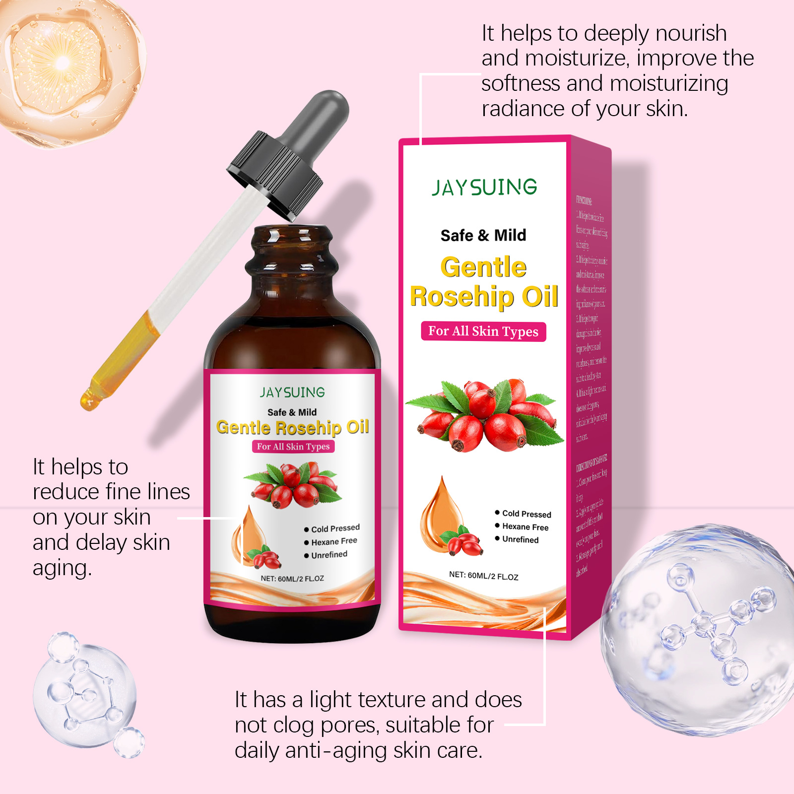 FANDAO Rosehip Seed Face Oil - – Cold Pressed Rose Hip Bewertung und Preis