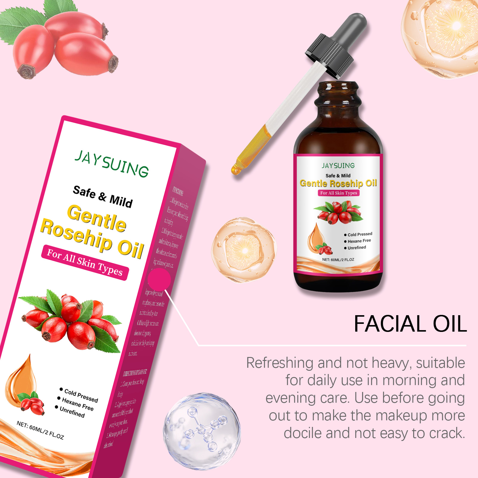 FANDAO Rosehip Seed Face Oil - – Cold Pressed Rose Hip Bewertung und Preis