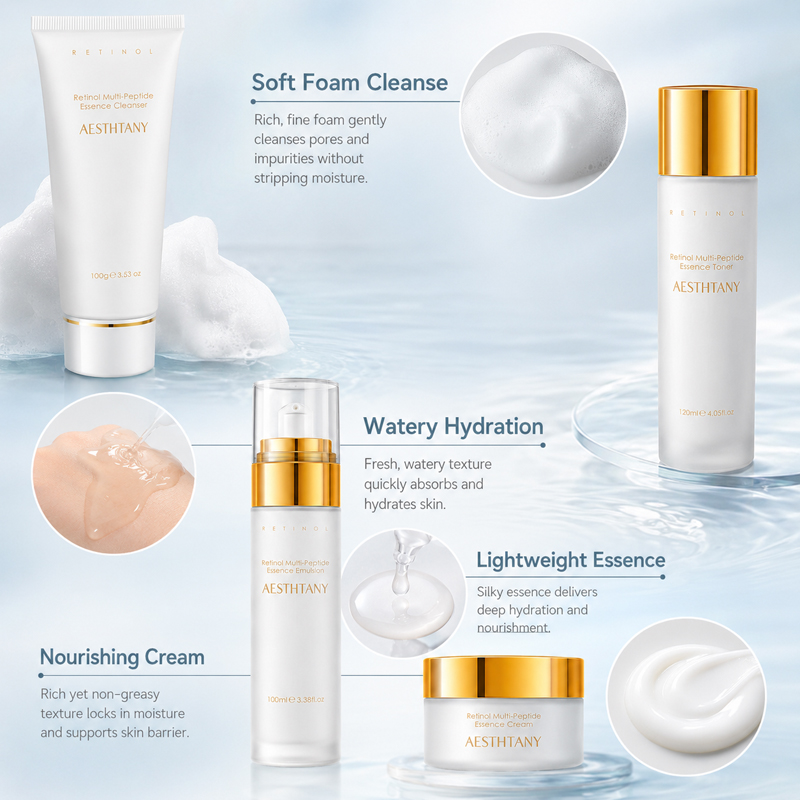 7PCS Retinol Multi-Peptide Ski – Luxury Skincare Set Bewertung und Preis