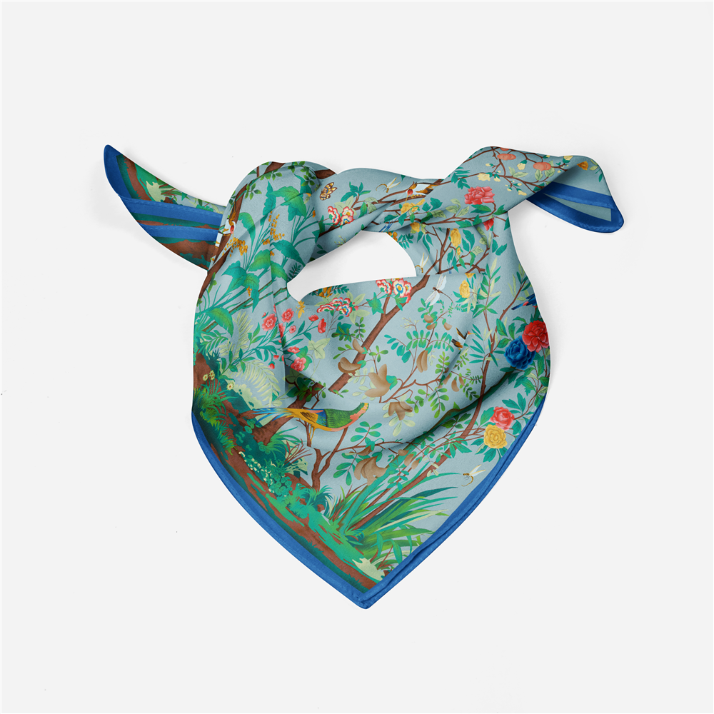 53cm Brand Square Scarf Woman  – Luxury Skincare Headband Bewertung und Preis