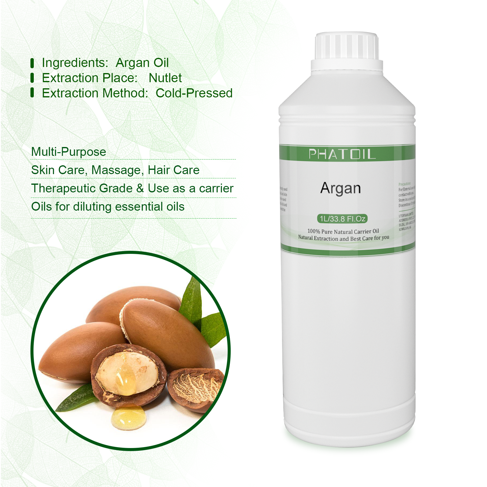 PHATOIL 1000ml Sweet Almond Oi – Cold Pressed Rose Hip Bewertung und Preis