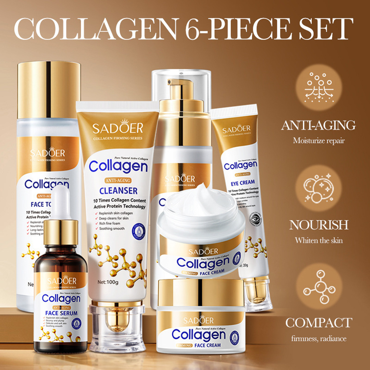 Collagen Firming Radiance 6-Pi – Luxury Skincare Set Bewertung und Preis